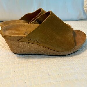 Birkenstock Papilio Namica suede wedge sandals